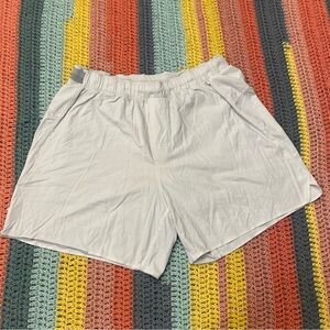 Lululemon Men’s Surge Short w Liner, 6” - White Sz L